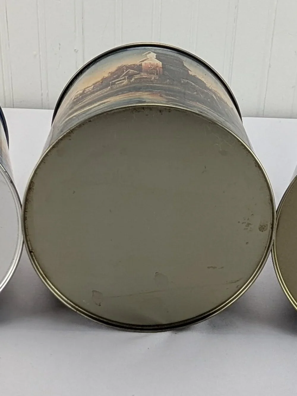 Vintage Terry Redlin Metal Tins Lot of 3 Sea to Shining Sea Autumn Evening Farm